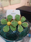 گوشواره حصیری طرح گل