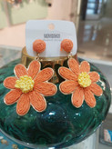 گوشواره حصیری طرح گل
