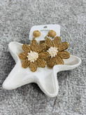 گوشواره حصیری طرح گل