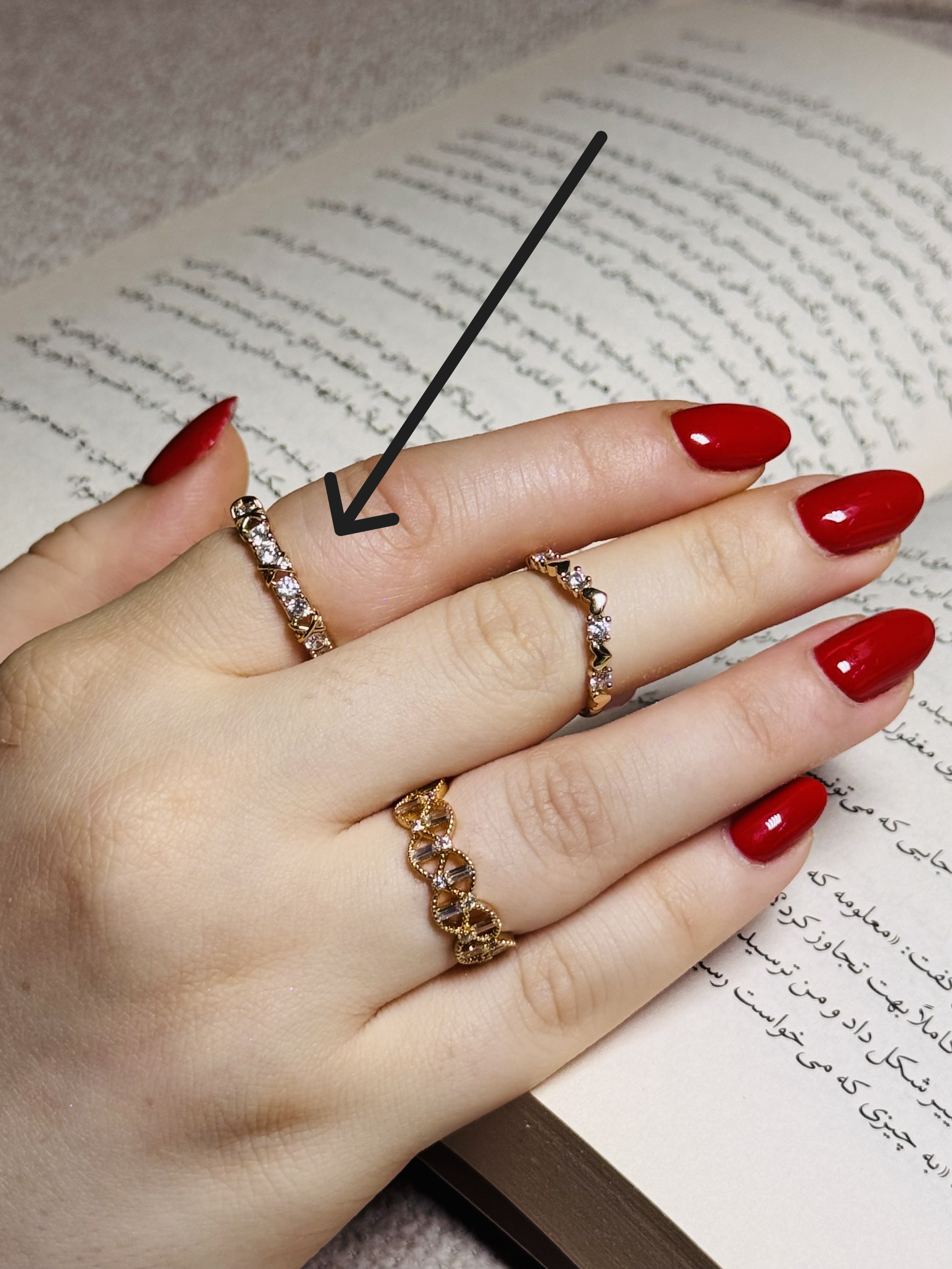 انگشتر نگین دار ژوپینگ